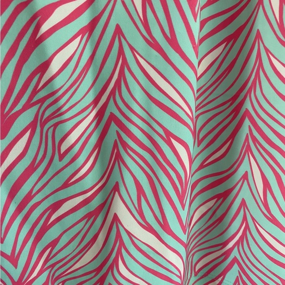 Lilly Pulitzer sleeveless pink and teal dress size medium - Picture 6 of 7